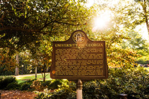 University of Georgia historical marker on campus
